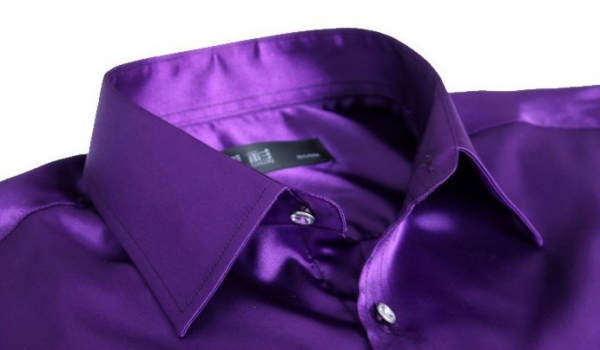 Фиолетовая мужская рубашка 