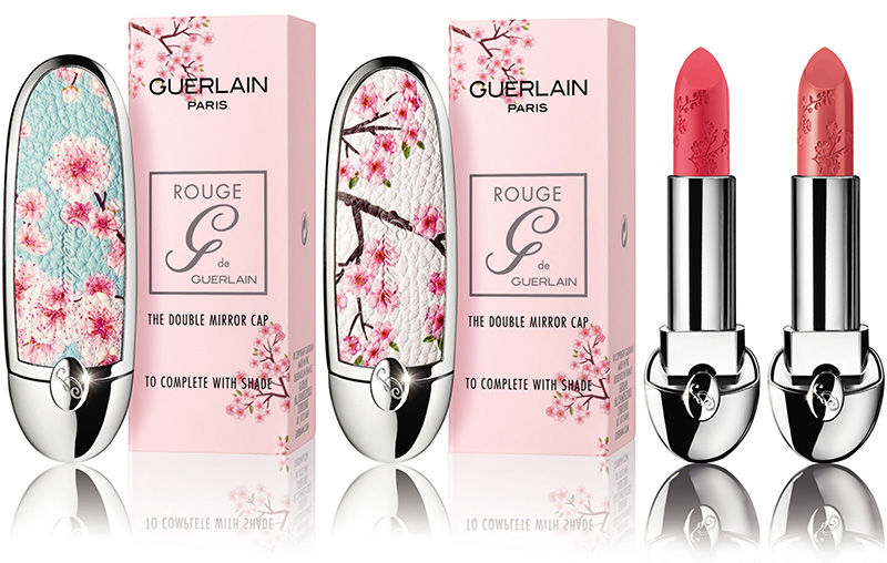 Guerlain cherry blossom. Guerlain Cherry. Герлен Руж помада оттенки. Guerlain rouge g футляр.