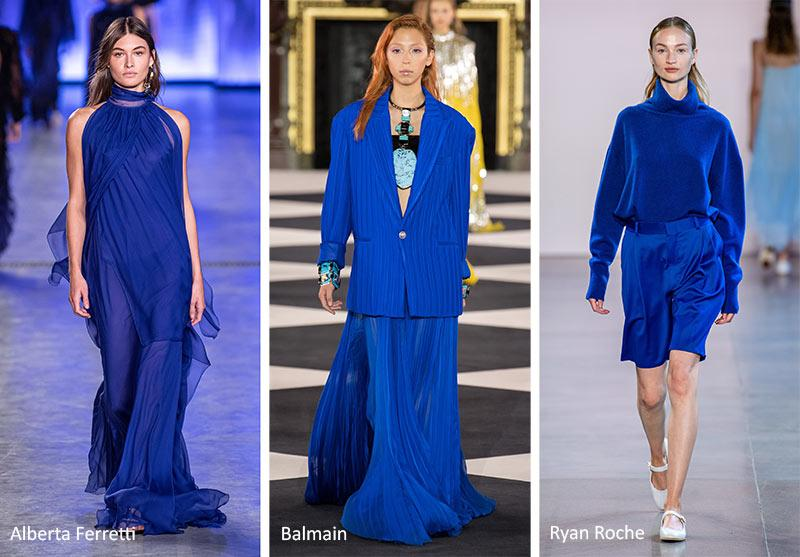 Модные цвета одежды 2024 фото. Модный синий цвет. Глубокий синий цвет в одежде. Сапфировый цвет в одежде. Классический синий цвет.