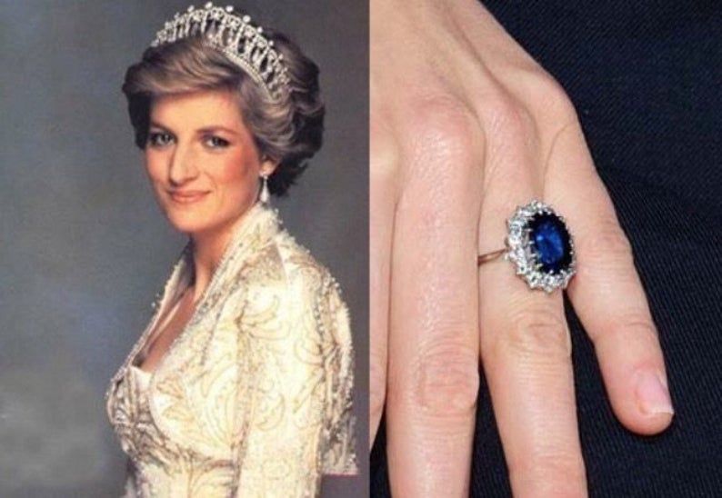 Сапфир принцессы дианы. Кольцо принцессы Дианы с сапфиром. Помолвочное кольцо Дианы Спенсер. Обручальное кольцо принцессы Дианы с сапфиром. Обручальное кольцо принцессы Дианы.