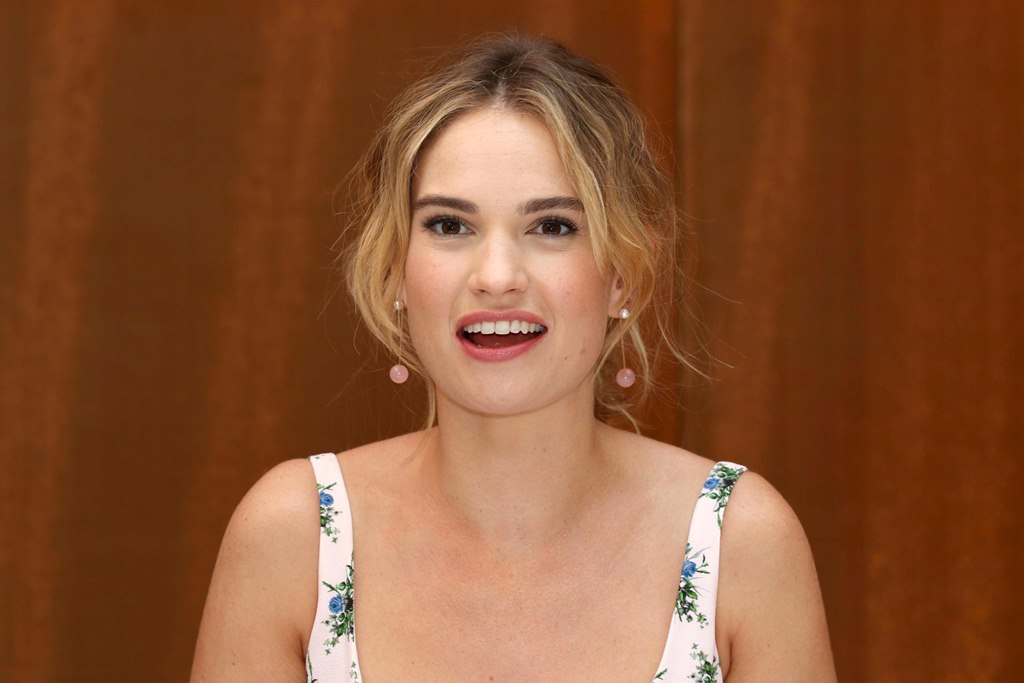 Lily James Natural Hair Color