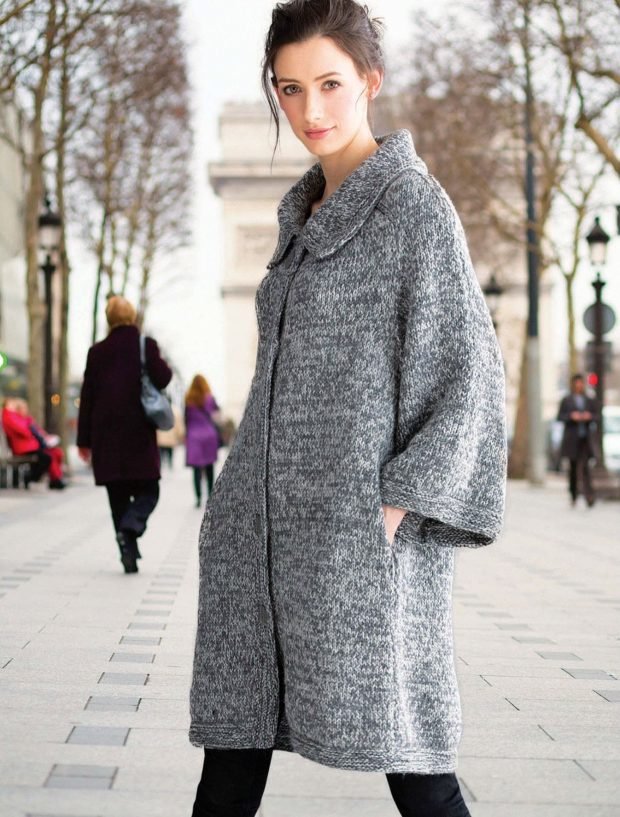 модное вязаное пальто осень зима 2019 2020