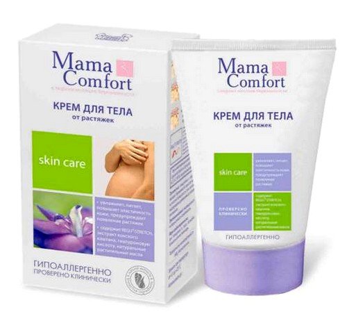 крем от растяжек при беременности Mama comfort больше подходит для сухой, но восприимчивой кожи