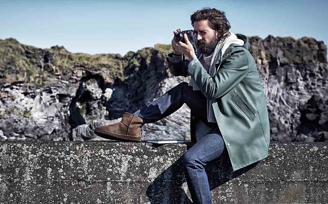 Мужские угги более строгие, по сравнению с женскими.