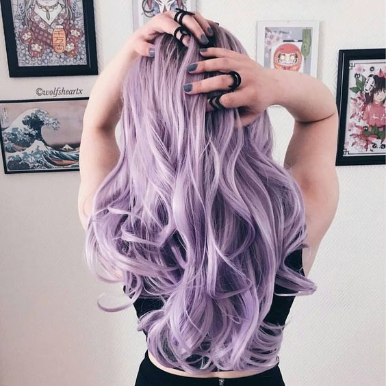 лиловый оттенок волос