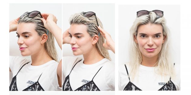 Как сделать причёску при помощи солнцезащитных очков