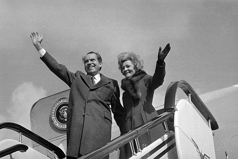 Президент США Ричард Никсон и первая леди Пэт Никсон