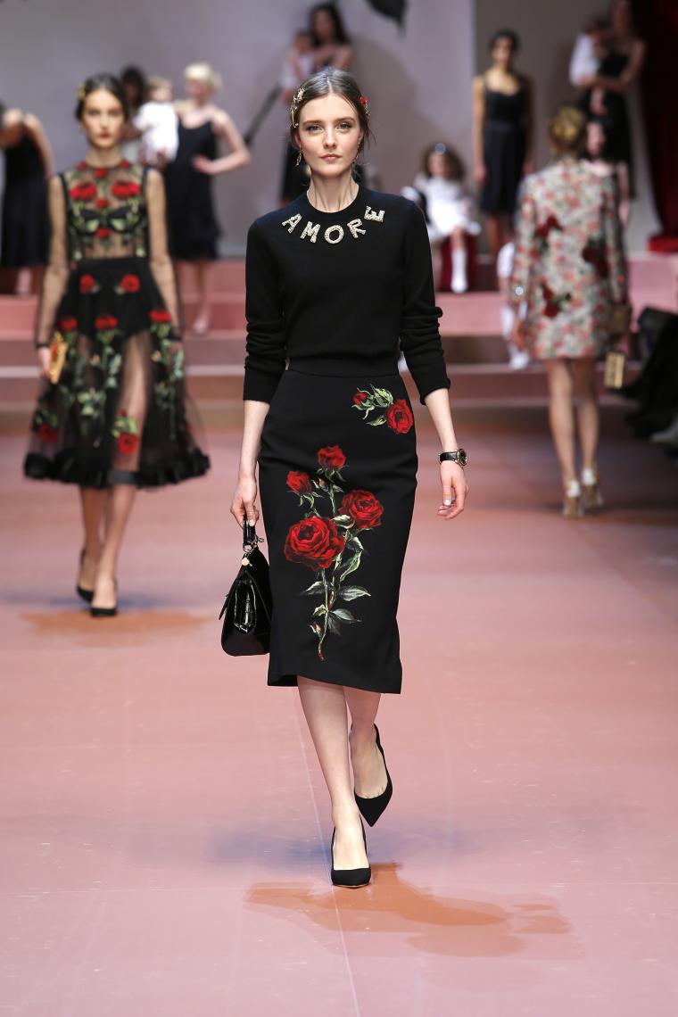 Потрясающая коллекция Dolce & Gabbana осень/зима 2015-2016, фото № 38