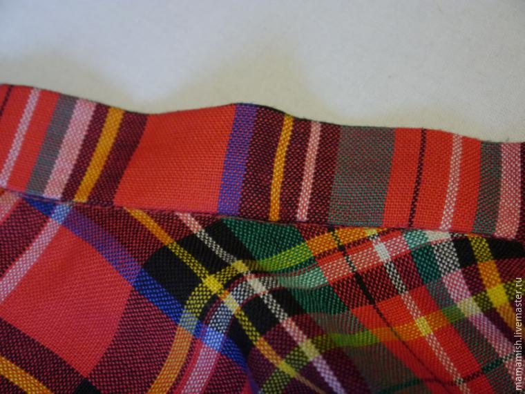 Шьем юбку-солнце из ткани «шотландка» за вечер, фото № 19