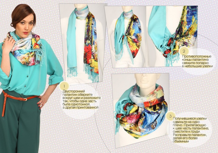 Модные и стильные платки и шарфики: как выбирать и завязывать, фото № 9