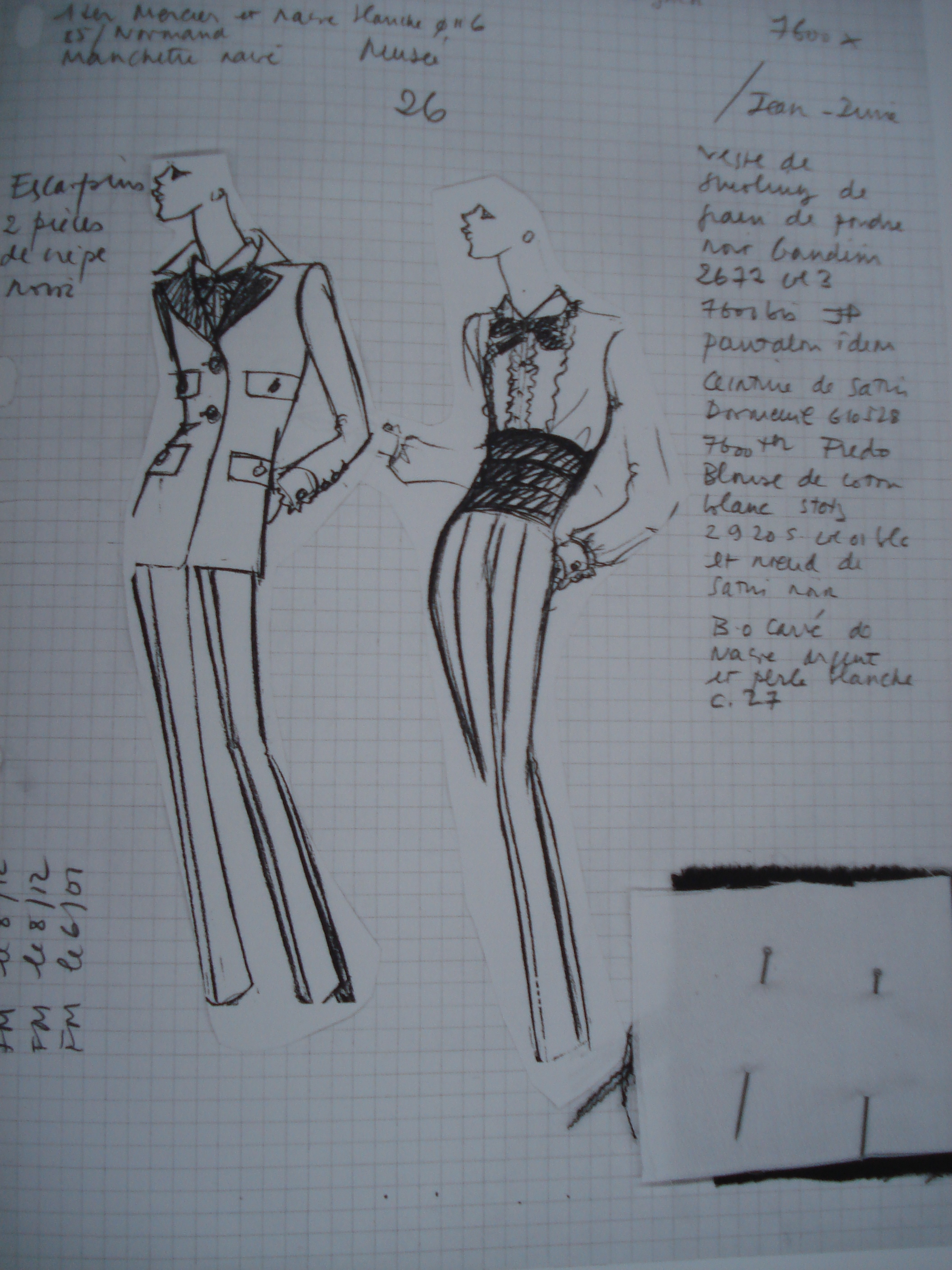 Эскизы нарядов от Yves Saint Laurent, фото № 10