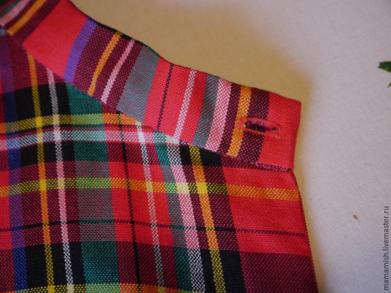 Шьем юбку-солнце из ткани «шотландка» за вечер, фото № 20