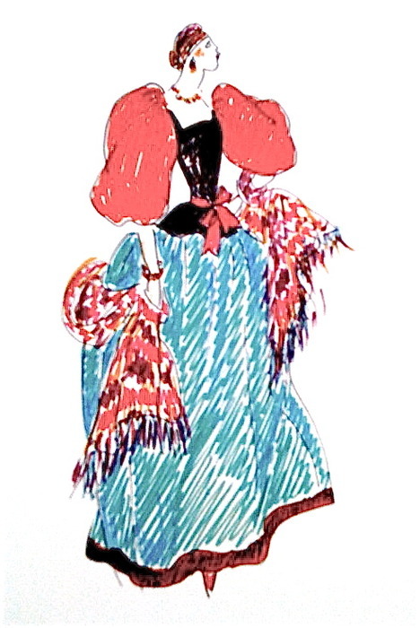 Эскизы нарядов от Yves Saint Laurent, фото № 6
