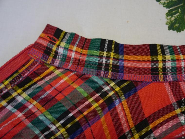 Шьем юбку-солнце из ткани «шотландка» за вечер, фото № 21