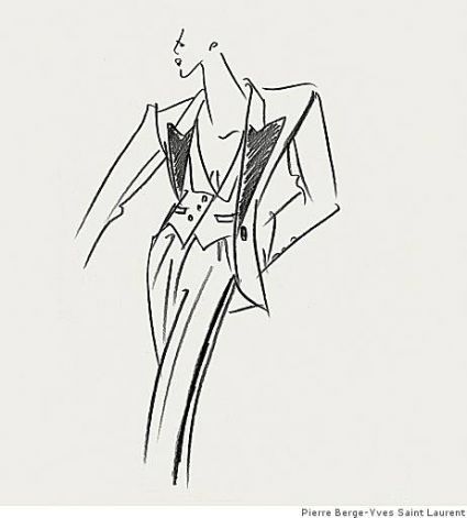 Эскизы нарядов от Yves Saint Laurent, фото № 11