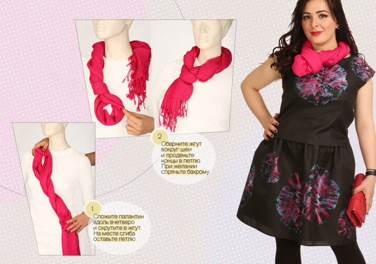 Модные и стильные платки и шарфики: как выбирать и завязывать, фото № 4
