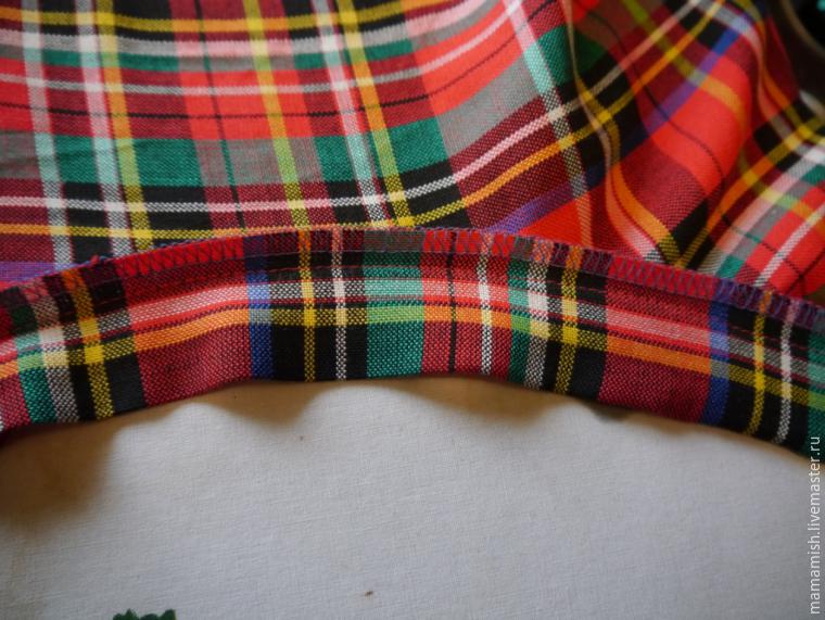 Шьем юбку-солнце из ткани «шотландка» за вечер, фото № 18