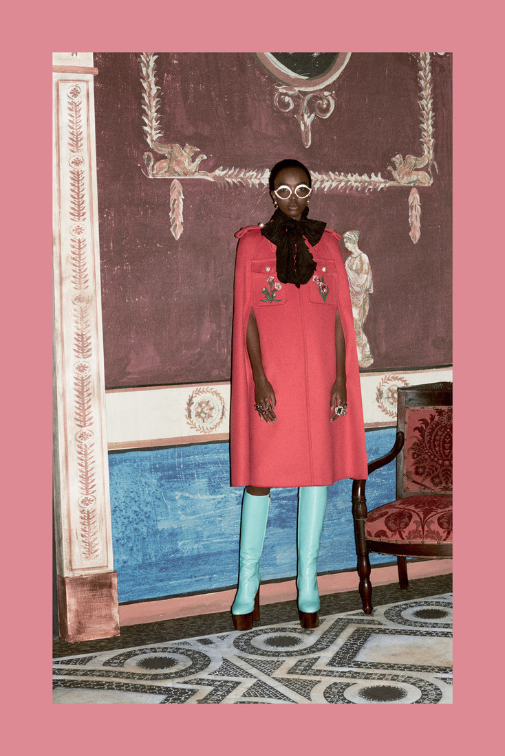 Цветное хулиганство Alessandro Michele: буйство креатива в коллекции Gucci Pre-Fall 2016, фото № 10