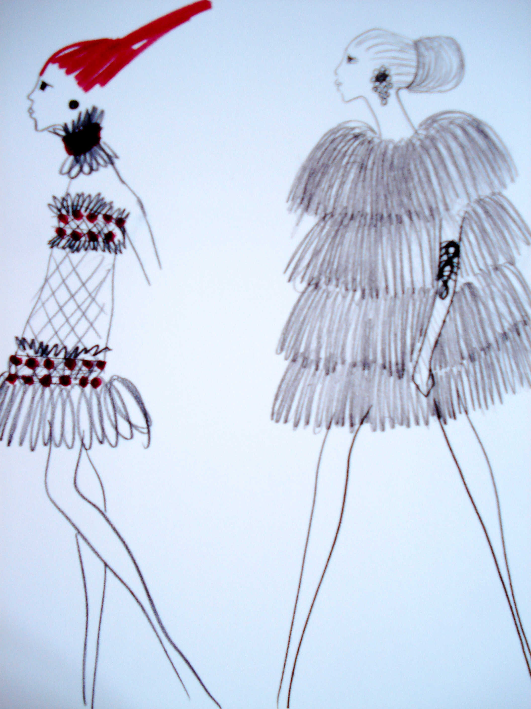 Эскизы нарядов от Yves Saint Laurent, фото № 23