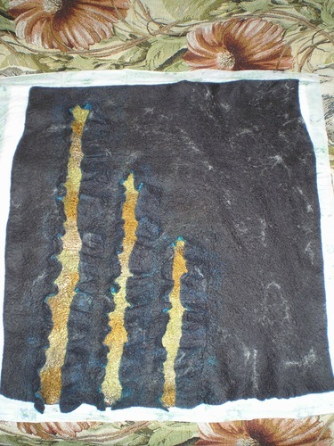 Мастер-класс: юбка «Мраморная» методом мокрого валяния, фото № 33