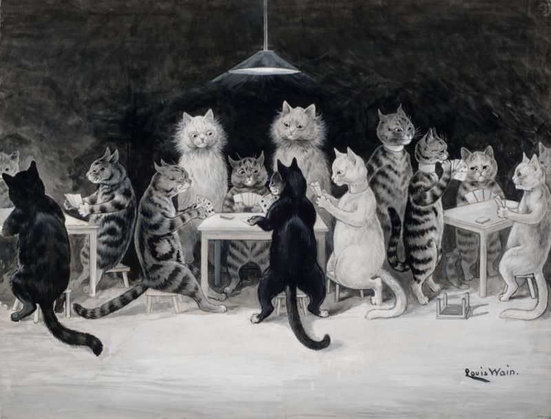 Любимые кошки в картинах ouis illiam ain, фото № 22