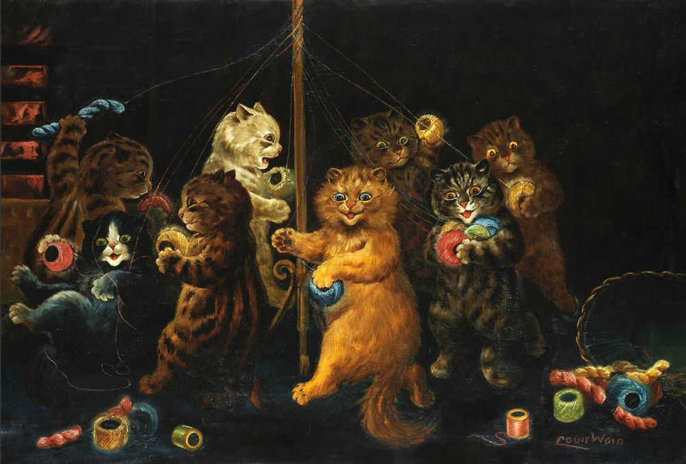 Любимые кошки в картинах ouis illiam ain, фото № 44