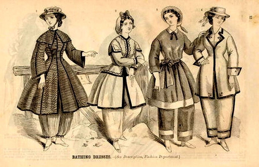 Первые купальные костюмы. 19-начало 20 века., фото № 9