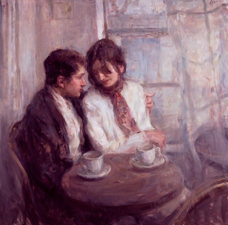 Поцелуи в полотнах художника Ron Hicks, фото № 1