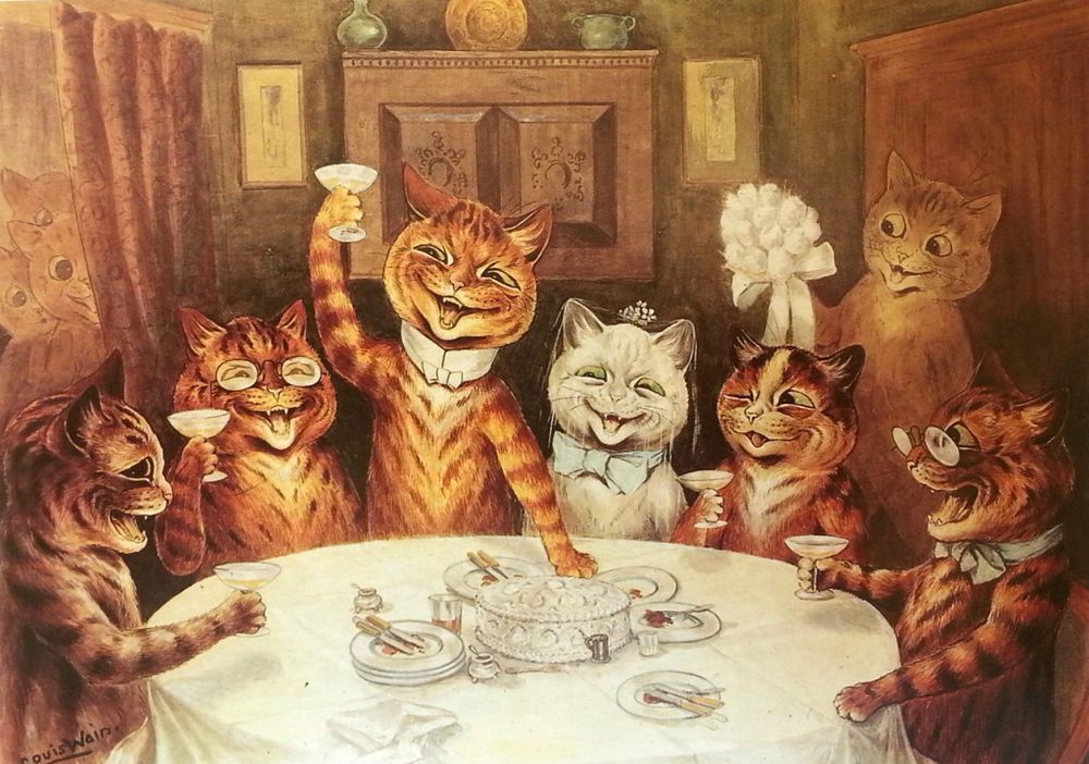 Любимые кошки в картинах ouis illiam ain, фото № 36