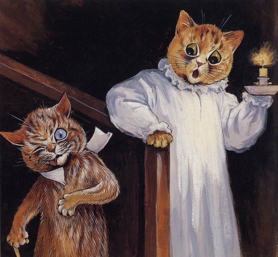 Любимые кошки в картинах ouis illiam ain, фото № 8