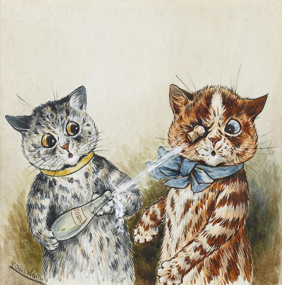Любимые кошки в картинах ouis illiam ain, фото № 42