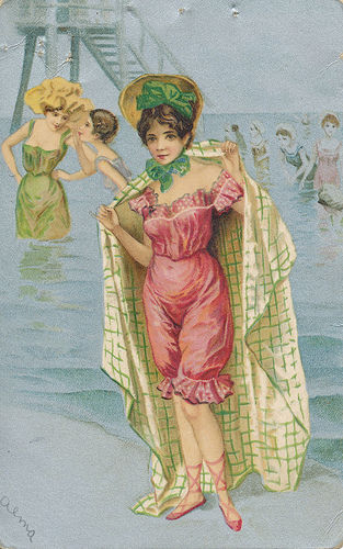 Первые купальные костюмы. 19-начало 20 века., фото № 23
