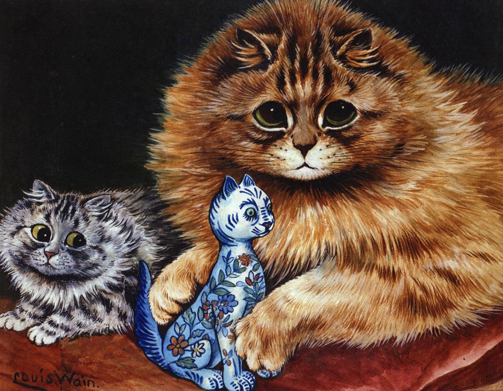Любимые кошки в картинах ouis illiam ain, фото № 3