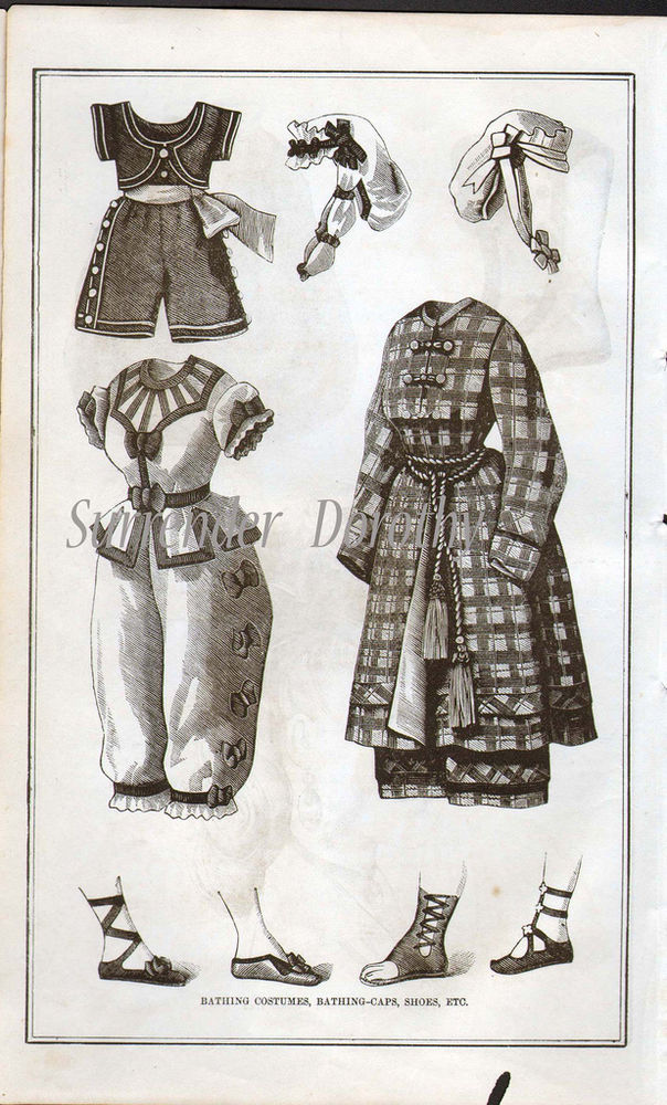 Первые купальные костюмы. 19-начало 20 века., фото № 12