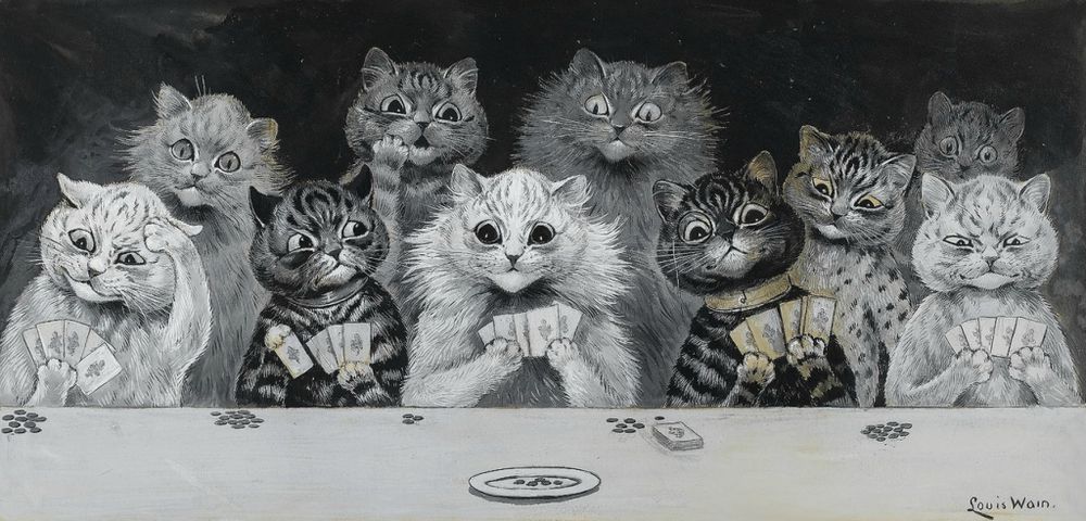 Любимые кошки в картинах ouis illiam ain, фото № 45