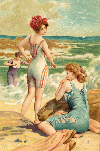 Первые купальные костюмы. 19-начало 20 века., фото № 24