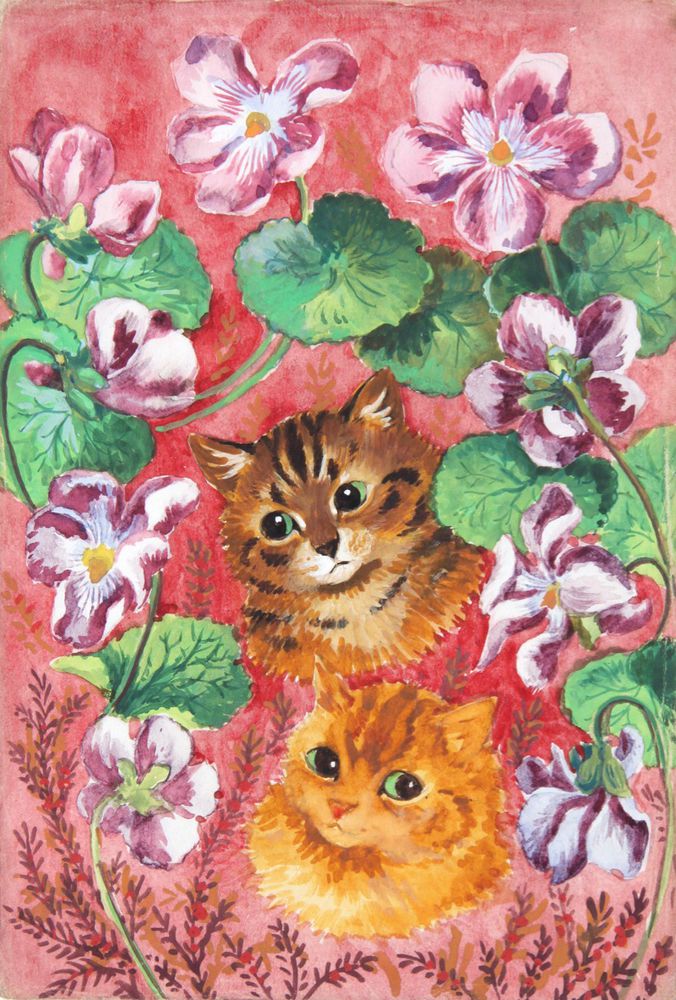 Любимые кошки в картинах ouis illiam ain, фото № 15