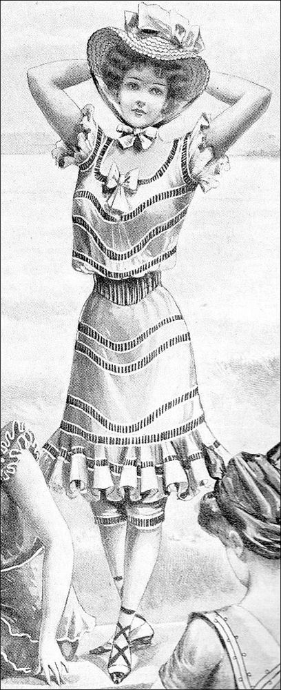 Первые купальные костюмы. 19-начало 20 века., фото № 18