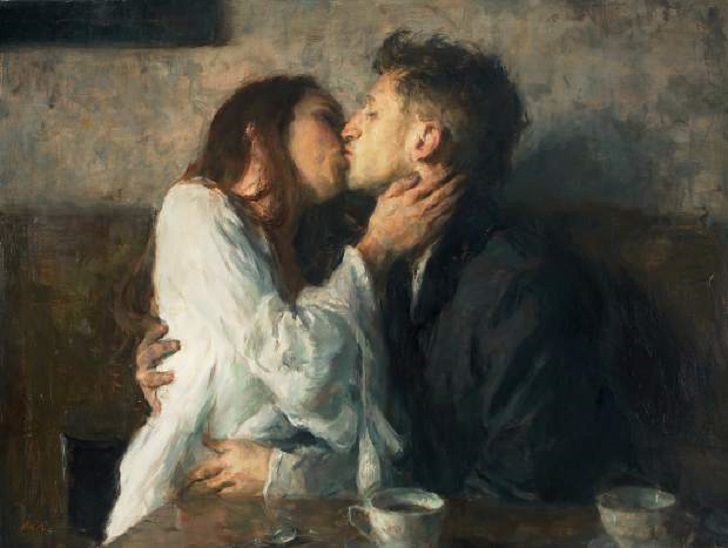 Поцелуи в полотнах художника Ron Hicks, фото № 4