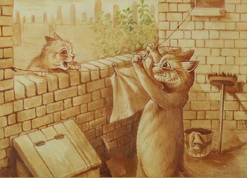 Любимые кошки в картинах ouis illiam ain, фото № 20