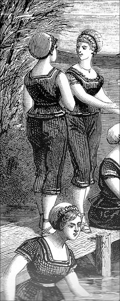 Первые купальные костюмы. 19-начало 20 века., фото № 17