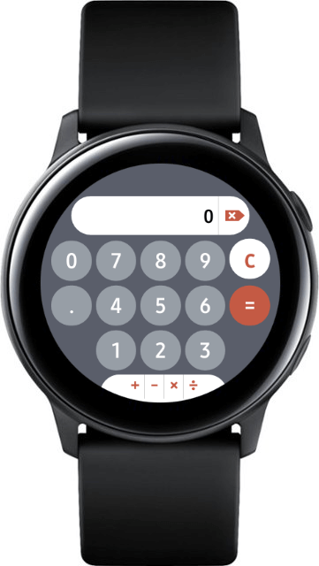 Приложение калькулятор для часов Galaxy Watch