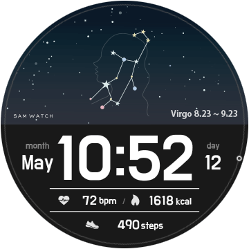 Циферблат Звездное небо для Samsung Galaxy Watch
