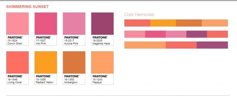 Цветовые палитры Pantone 2