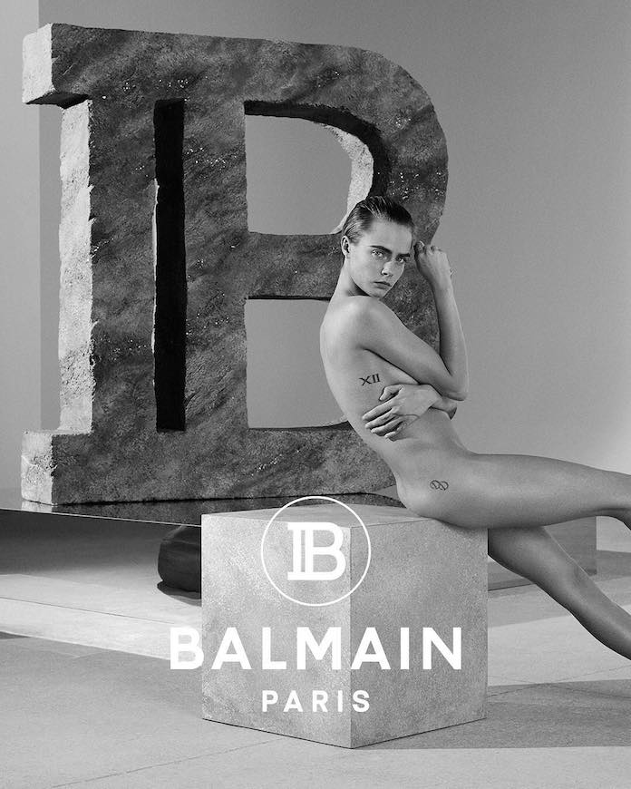 Кара Делевинь для бренда Balmain