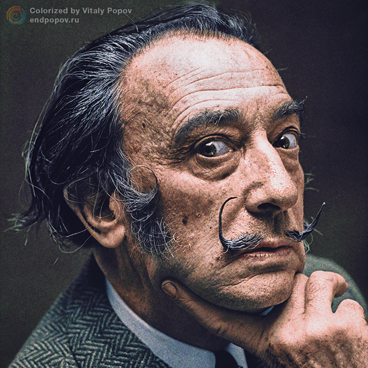 Цветная фотография Сальвадор Дали Цветная фотография Сальвадор Дали