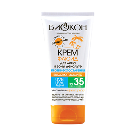 Биокон крем-флюид для лица и зоны декольте SPF 35 Биокон крем-флюид для лица и зоны декольте SPF 35
