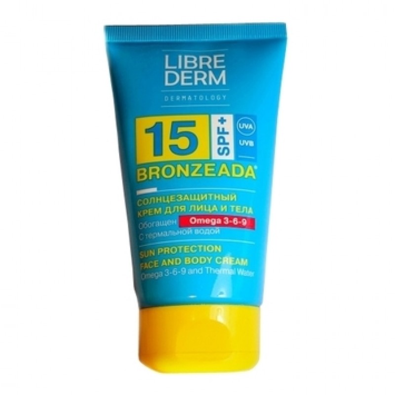 Librederm Bronzeada солнцезащитный крем для лица и тела Omega 3-6-9 SPF 15 Librederm Bronzeada солнцезащитный крем для лица и тела Omega 3-6-9 SPF 15