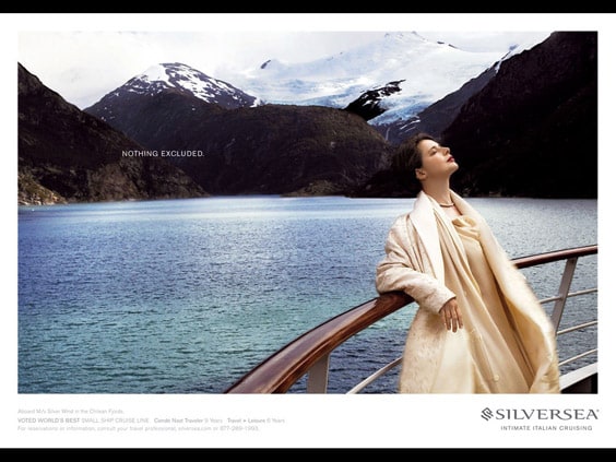 Изабелла Росселлини в рекламе Silversea 
