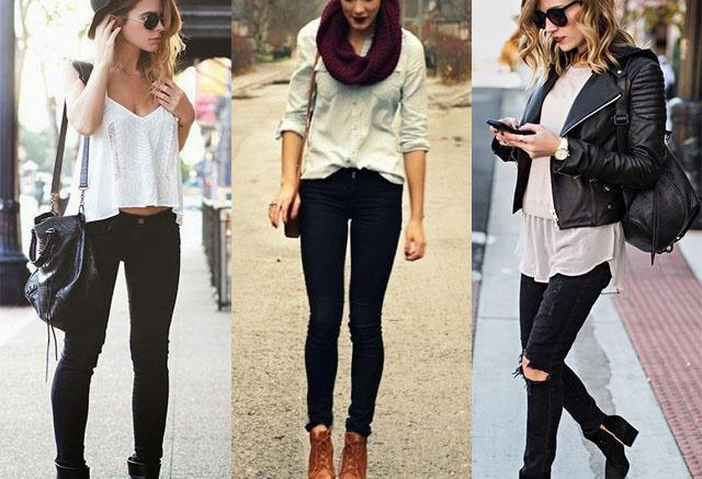 джинсы скинни женские с чем носить